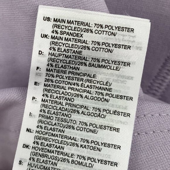 Adidas Aeroready Crewneck Sweatshirt Women's XL Purple Cropped Oversized - Picture 8 of 9